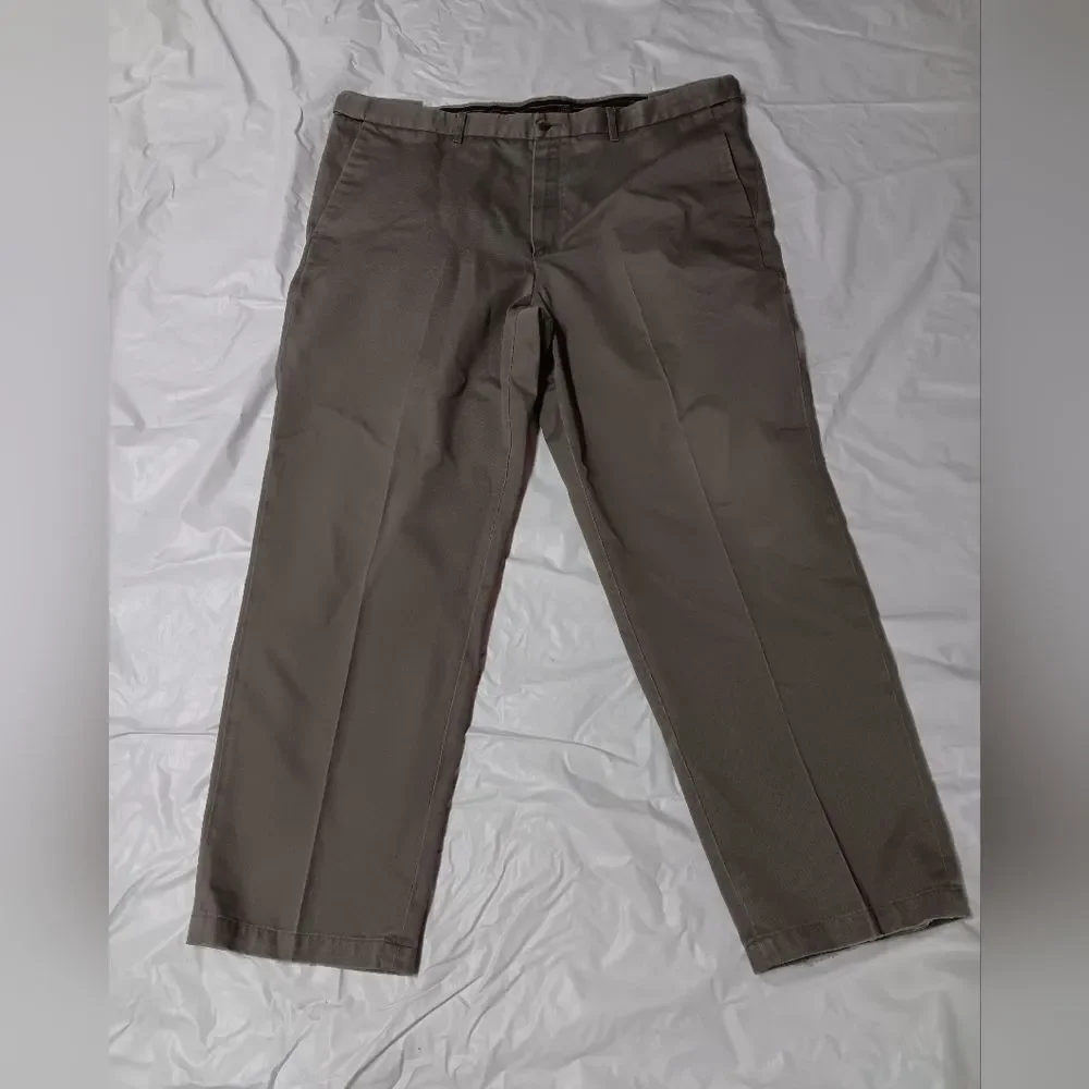 Haggar Men's Classic Gray Slim Fit Pants 40×30